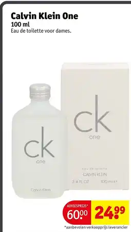 Kruidvat Calvin Klein One aanbieding