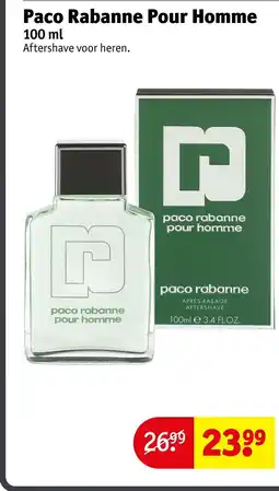 Kruidvat Paco Rabanne Pour Homme aanbieding