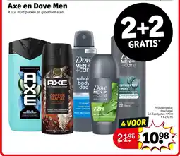 Kruidvat Axe en Dove Men aanbieding