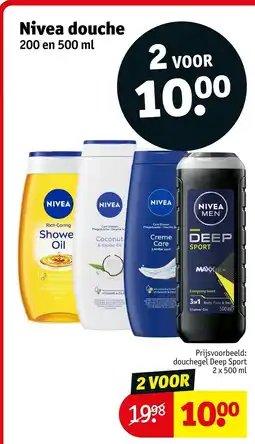 Kruidvat Nivea douche aanbieding