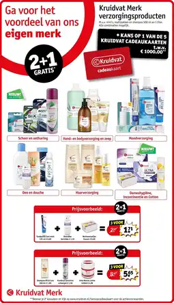 Kruidvat Kruidvat Merk verzorgingsproducten aanbieding