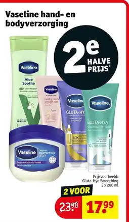 Kruidvat Vaseline hand- en bodyverzorging aanbieding