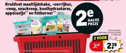 Kruidvat Kruidvat maaltijdshake, -verrijker, -reep, snackreep, koolhydraatarm, appelazijn** en fatburner** aanbieding