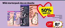 Kruidvat Wild starterpack deo en douche aanbieding