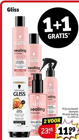 Kruidvat Gliss sealing miracle aanbieding