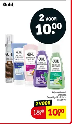 Kruidvat Guhl shampoo aanbieding