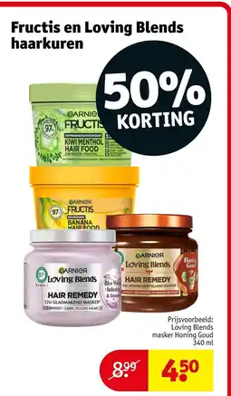 Kruidvat Fructis en Loving Blends haarkuren aanbieding