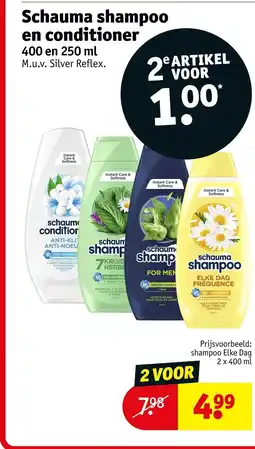 Kruidvat Schauma shampoo en conditioner aanbieding