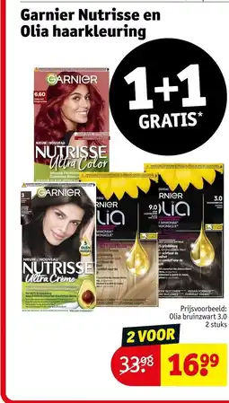 Kruidvat Garnier Nutrisse en Olia haarkleuring aanbieding