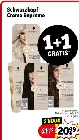 Kruidvat Schwarzkopf Creme Supreme aanbieding