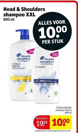 Kruidvat Head & Shoulders shampoo XXL aanbieding