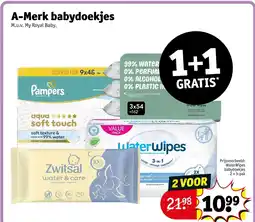 Kruidvat A-Merk babydoekjes aanbieding