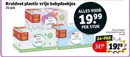 Kruidvat Kruidvat plastic vrije babydoekjes aanbieding
