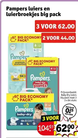 Kruidvat Pampers luiers en luierbroekjes big pack aanbieding