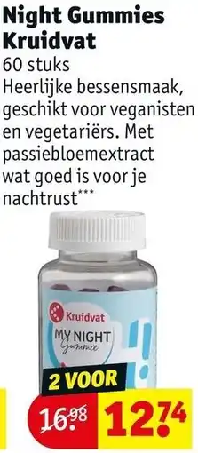 Kruidvat Night Gummies Kruidvat aanbieding