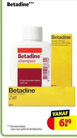 Kruidvat Betadine shampoo aanbieding