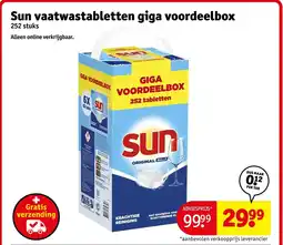 Kruidvat Sun vaatwastabletten aanbieding