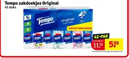 Kruidvat Tempo zakdoekjes Original aanbieding