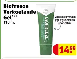 Kruidvat Biofreeze Verkoelende Gel aanbieding