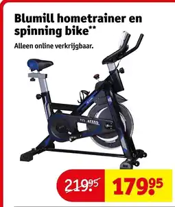 Kruidvat Blumill hometrainer en spinning bike aanbieding