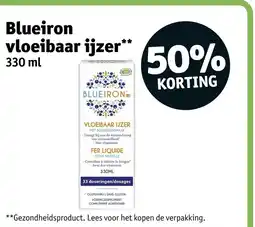 Kruidvat Blueiron vloeibaar ijzer aanbieding
