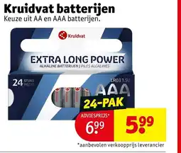Kruidvat Kruidvat batterijen aanbieding