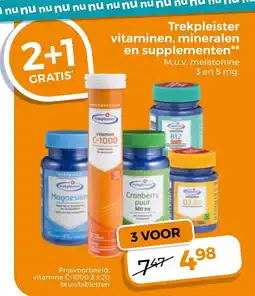 Trekpleister Trekpleister vitamines, mineralen en supplementen aanbieding