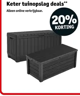 Kruidvat Keter tuinopslag aanbieding