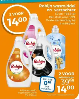 Trekpleister Robijn wasmiddel en verzachter aanbieding