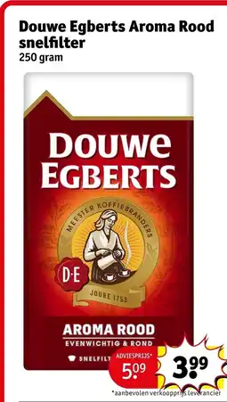 Kruidvat Douwe Egberts Aroma Rood snelfilter aanbieding