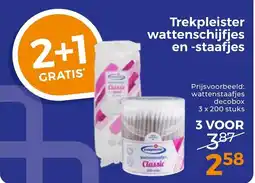 Trekpleister Trekpleister wattenschijfjes en staafjes aanbieding