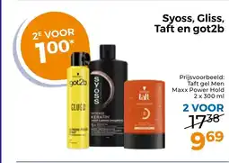 Trekpleister Syoss, gliss, taft en got2b aanbieding
