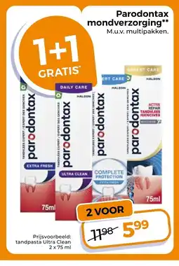 Trekpleister Parodontax mondverzorging aanbieding