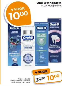 Trekpleister Oral-B tandpasta aanbieding