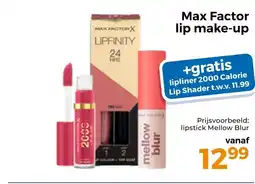 Trekpleister Max Factor lip make-up aanbieding