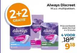 Trekpleister always discreet aanbieding