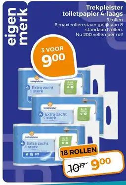 Trekpleister trekpleister toilet papier 4-laags aanbieding