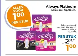 Trekpleister Always platinum aanbieding