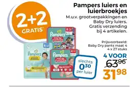 Trekpleister Pampers luierbroekjes aanbieding