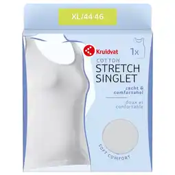 Kruidvat Kruidvat Cotton Stretch Damessinglet aanbieding