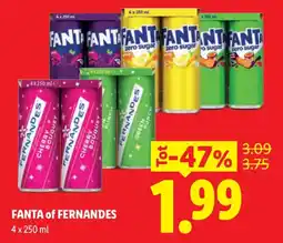 Lidl Fanta of Fernandes aanbieding