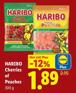 Lidl Haribo Cherries of Peaches aanbieding