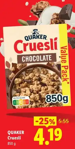 Lidl Quaker Cruesli aanbieding