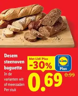 Lidl Desem steenoven baguette aanbieding