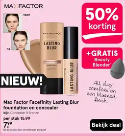 Etos Max Factor Facefinity Lasting Blur foundation en concealer aanbieding