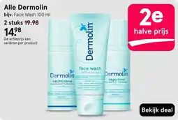 Etos Dermolin face wash aanbieding