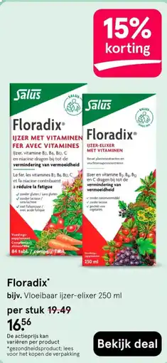 Etos Salus Floradix* aanbieding