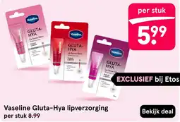 Etos Vaseline Gluta-Hya lipverzorging aanbieding