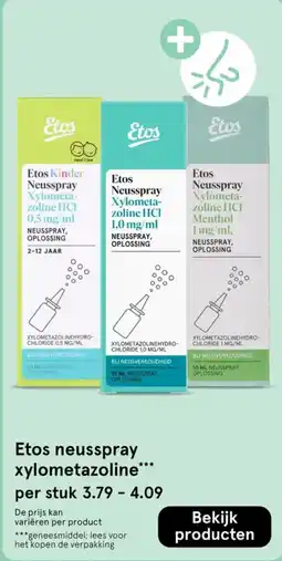 Etos Etos neusspray xylometazoline aanbieding