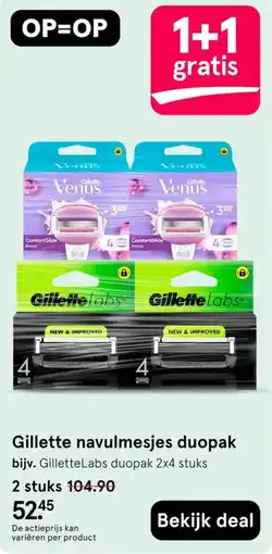 Etos Gillette navulmesjes duopak aanbieding